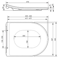 Toto RP Крышка-сиденье для унитаза, с микролифтом и шарнирами из нерж. стали, цвет: белый глянцевый TC513Q
