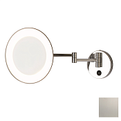 Bertocci Specchi Косметическое зеркало подвес., 3х крат. увелич., LED-подсвет., цвет: brush nickel 188 6215 6050