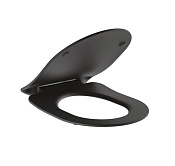 Kludi Resa R Крышка-сиденье для унитаза, с микролифтом, цвет: черный матовый 23WCS39