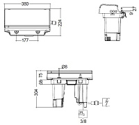 Kludi Cleantronic Блок управления для умного унитаза, цвет: белый глянцевый 16WCSU4301