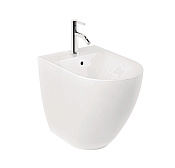 Kludi Resa D Биде напольное 38x52 см с 1 отверстием под смеситель и переливом, цвет: белый глянцевый 24BIB0143