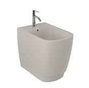 Kludi Resa S Биде напольное 37x55 см с 1 отверстием под смеситель и переливом, цвет: серо-бежевый 27BIB01O2