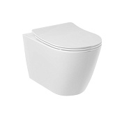 Kludi Resa R Унитаз подвесной безободковый, без крышки, цвет: белый глянцевый 23WCW0243