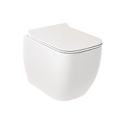 Kludi Resa C Унитаз подвесной безободковый с крышкой микролифт, цвет: белый глянцевый 28WCSET43