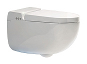 Kludi Cleantronic Унитаз подвесной безободковый, с крышкой микролифт и функцией биде, цвет: белый 16WCW0143