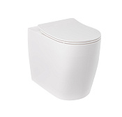 Kludi Resa R Унитаз приставной 36x55 см безободковый, без крышки, цвет: белый глянцевый 23WCB0443