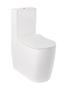 Kludi Resa R Унитаз-компакт приставной 36x62 см безободковый, без крышки и бачка, цвет: белый глянц. 23WCB0543