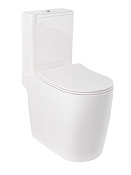 Kludi Resa R Унитаз-компакт приставной 36x66 см безободковый, без крышки и бачка, цвет: белый глянц. 23WCB0643