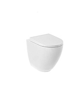 Kludi Resa D Унитаз приставной 36x55 см безободковый, без крышки, цвет: белый глянцевый 24WCB0443