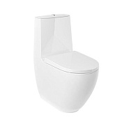 Kludi Resa D Унитаз-компакт приставной 38x64 см безободковый, без крышки и бачка, цвет: белый глянц. 24WCB0543