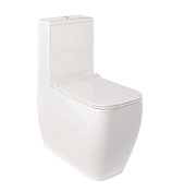 Kludi Resa C Унитаз-компакт приставной 34,5x62см безобод., без крышки и бачка, цвет: белый глянцевый 28WCB0543