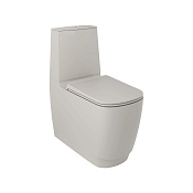 Kludi Resa S Унитаз-компакт приставной 34,5x62 см безобод., без крышки и бачка, цвет: серо-бежевый 27WCB01O2