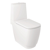 Kludi Resa S Унитаз-компакт приставной 38x68см безободковый, без крышки и бачка, цвет: белый матовый 27WCB0253