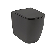 Kludi Resa S Унитаз приставной 37x55 см безободковый, без крышки, цвет: черный матовый 27WCB0339