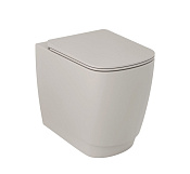Kludi Resa S Унитаз приставной 37x55 см безободковый, без крышки, цвет: серо-бежевый матовый 27WCB03O2