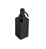 Bertocci Guccio Дозатор для жидкого мыла, настольный, латунная колба, цвет: matt black 126 4900 0800