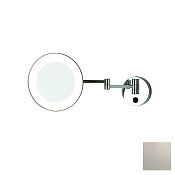 Bertocci Specchi Косметическое зеркало подвесн., 5-ти крат. увелич., LED-подсвет., цвет:brush nickel 188 6212 6050