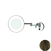 Bertocci Specchi Косметическое зеркало подвесное, 5-ти крат. увелич., LED-подсвет., цвет:dark bronze 188 6212 8800