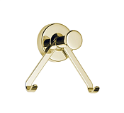 Bertocci Cinquecento Крючок для полотенец двойной, подвесной, цвет: soft gold 110 0515 0150
