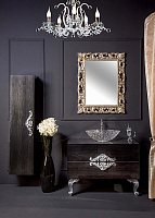 Armadi Art NeoArt Раковина чаша 51x34,5x15,5h см, без перелива, хрусталь, цвет: черный матовый 813