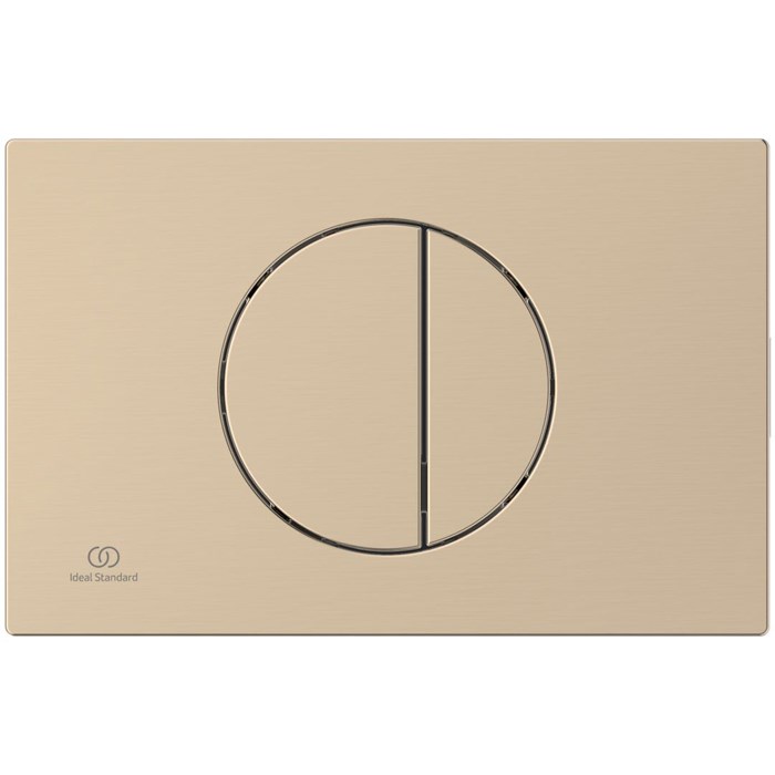 Ideal Standard Oleas Кнопка смыва для унитаза, 2 режима, пластик, цвет: PVD Brushed Bronze R0503J6