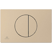 Ideal Standard Oleas Кнопка смыва для унитаза, 2 режима, пластик, цвет: PVD Brushed Bronze R0503J6