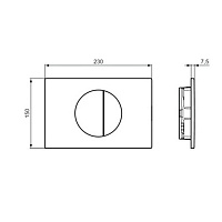 Ideal Standard Oleas Кнопка смыва для унитаза, 2 режима, пластик, цвет: PVD Brushed Bronze R0503J6