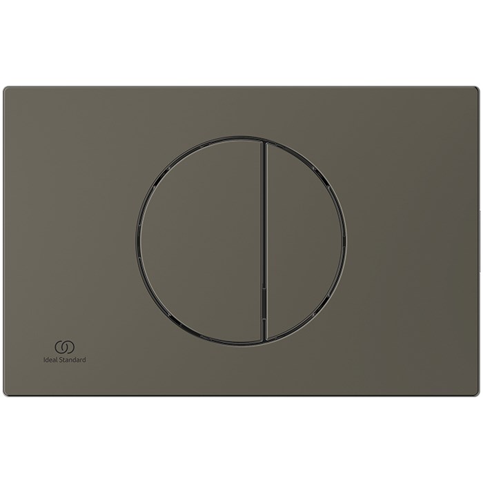 Ideal Standard Oleas Кнопка смыва для унитаза, 2 режима, пластик, цвет: PVD Magnetic Grey R0503A5