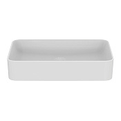 Ideal Standard Conca Раковина чаша 60х40х12h см, без перелива, крепеж, цвет: белый матовый T3698V1