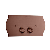 Boheme Кнопка смыва для инсталляции Geberit, 2 режима, нержавеющая сталь, цвет: copper brushed 651-CB