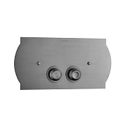 Boheme Кнопка смыва для инсталляции Geberit, 2 режима, нержавеющая сталь, цвет: gun metall 651-GM