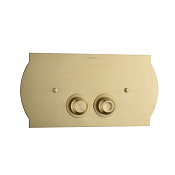 Boheme Кнопка смыва для инсталляции Geberit, 2 режима, нержавеющая сталь, цвет: matt gold 651-MG