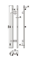 Boheme Duo Полотенцесушитель электрический 17х120h см, цвет: chrome 728-CR
