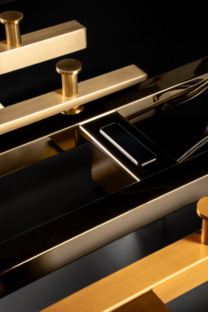 Boheme Duo Полотенцесушитель электрический 17х120h см, цвет: gold 728-G