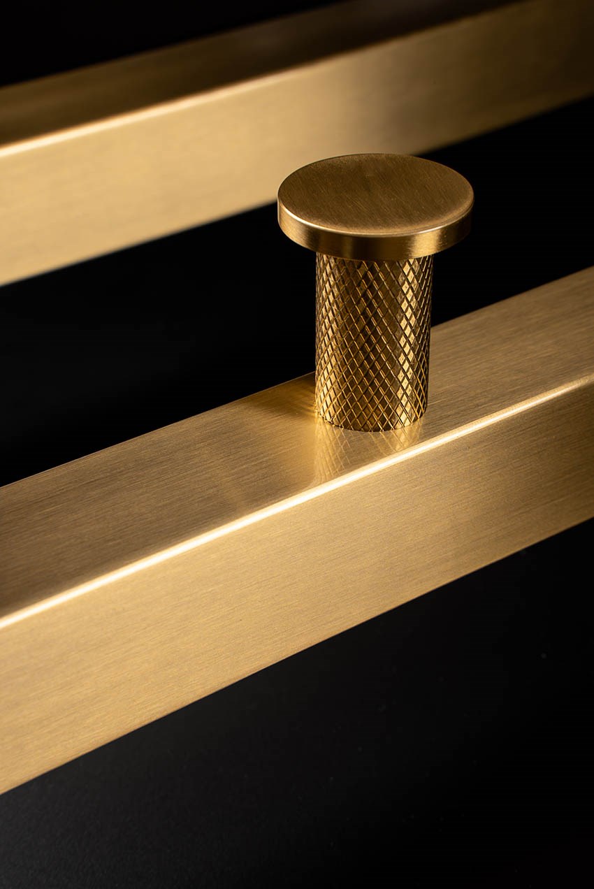 Boheme Duo Полотенцесушитель электрический 17х120h см, цвет: matt gold 728-MG