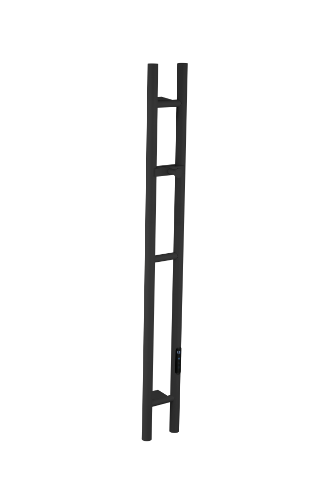 Boheme Duo Полотенцесушитель электрический 14,4х120h см, цвет: black 729-B