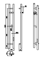 Boheme Duo Полотенцесушитель электрический 14,4х120h см, цвет: chrome 729-CR
