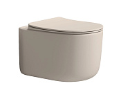 Boheme Flow Унитаз подвесной 36х51,5 см, безободковый, смыв торнадо, сиденье микролифт, цвет: daphne 969-SET-DAFNE