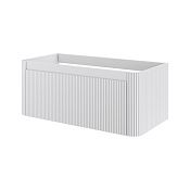 Armadi Art Voi Тумба под раковину, подвесная 100х47,5х38h см, рифленый, цвет: matt white 782-100-R-MW