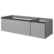 Armadi Art Quatro Тумба под раковину, подвесная 140х50х40h см, профиль anthracite, цвет: luna 790-M2-140-L-A