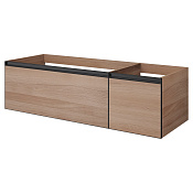 Armadi Art Quatro Тумба под раковину, подвесная 140х50х40h см, профиль anthracite, цвет: willow 790-M2-140-W-A