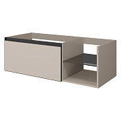 Armadi Art Quatro Тумба под раковину, подвесная 120х50х40h см, профиль anthracite, цвет: daphne 790-M6-120-D-A-LED