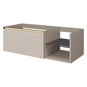 Armadi Art Quatro Тумба под раковину, подвесная 120х50х40h см, профиль matt gold, цвет: daphne 790-M6-120-D-MG-LED