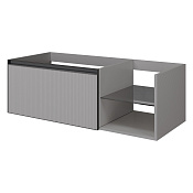Armadi Art Quatro Тумба под раковину, подвесная 120х50х40h см, профиль anthracite, цвет: luna 790-M6-120-L-RIB-A