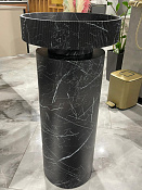 Armadi Art Sole Пьедестал для раковины напольный d30x72h см, материал corian, цвет: nero marquina 801-Base-NM