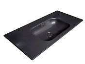 Armadi Art Vallessi Раковина накладная 101х46 см, перелив, без отв. под смеситель, цвет: antracite 838-100-A без отв