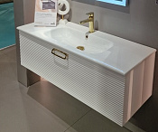 Armadi Art Vallessi avantgarde Тумба под раковину, подвес. 120х46х38h см, рифленый, цвет: matt white 842-120-WG