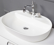 Armadi Art Vallessi Раковина чаша 61x42x15h см, отв. под смеситель, без перелива, цвет: matt white 870