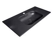 Armadi Art Vallessi Раковина накладная 101х46х17h см, с переливом, цвет: antracite 838-100-A