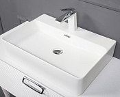 Armadi Art Vallessi Раковина чаша 60x42x15h см, 1 отверстие под смеситель, перелив, цвет: matt white 874